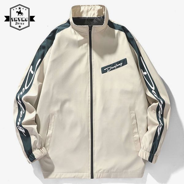 

mens jackets korean fashion jacket letter color contrast college style baseball jersey spring autumn streetwear men clothing 230810, Black;brown