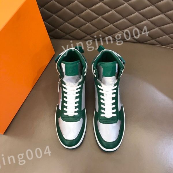 

luxurys men leather sneakers leather flat trainers lace-up casual shoes outdoor runner trainers sport shoes rd0810, Black