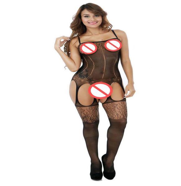 

2017 women039s spaghetti strap stockings onepiece stockings drawer transparent female temptation lace pantyhose produc6502239, Black