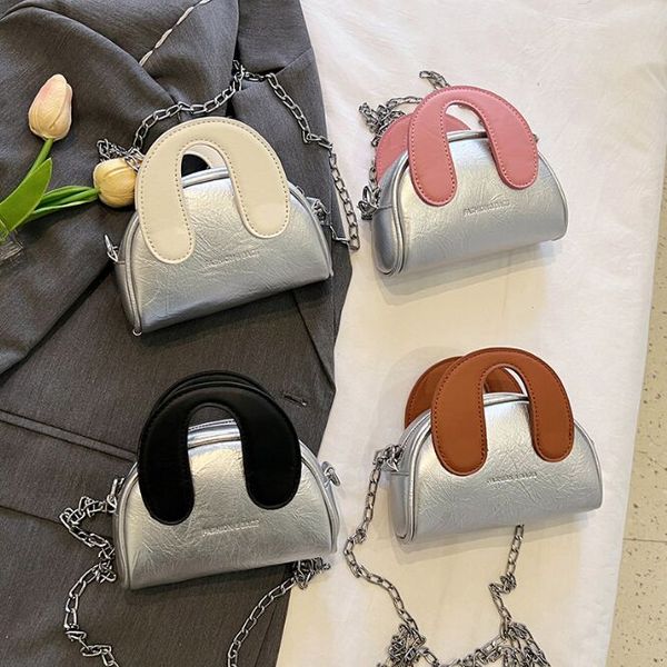 

mini baby lipstick totes girls crossbody handbag small kids message shoulder bag, Black