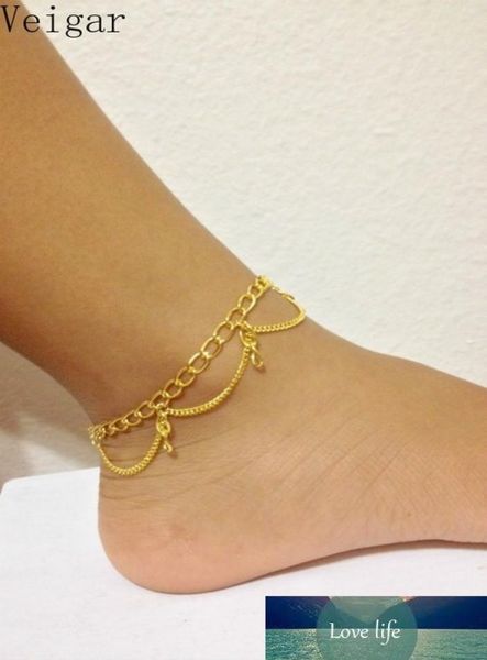 

goldsilver plated tassel ankle bracelets for women foot jewelry body chain summer beach jewellery chaine de pied3978754, Red;blue