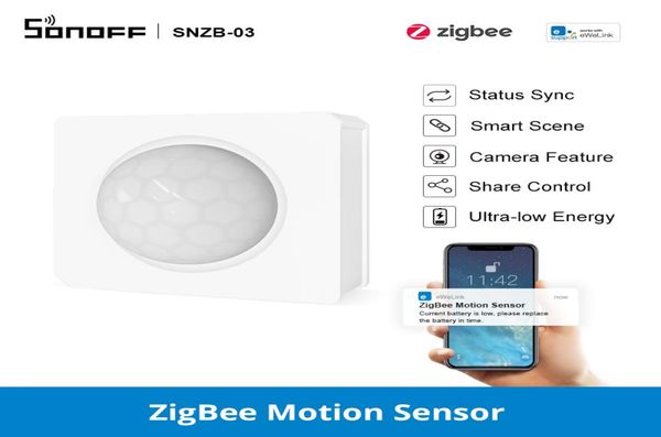

sonoff snzb03 zigbee motion sensor detect motion and trigger alarm instant alert notifaication to ewelink app6689184