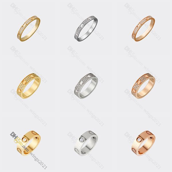 

love ring designer jewelry titanium steel diamond-pave ring gold-plated never fading non-allergic,gold/silver/rose gold; store/21417581