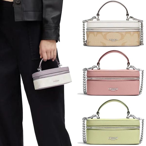 

toiletry lady vanity trunk box lunch bag clutch shoulder makeup pochette genuine leather cosmetic bags men hand luxurys designer women class