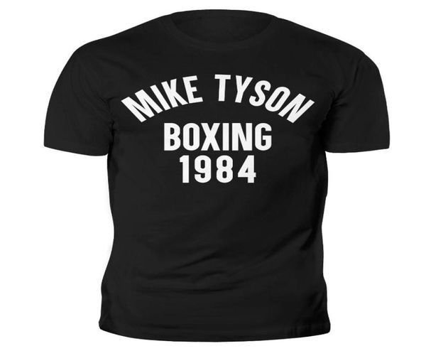 

mike tyson boxing 1984 muhammed ali box t shirt gym training muscle running mma3725703, White;black