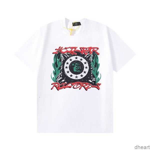

designer fashion clothing tees tshirts hellstar 2023 summer new hand painted graffiti 1996 number 123 men's and women's short slee, White;black
