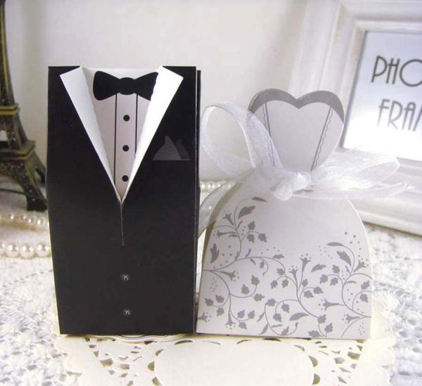 

new 100pcs bride and groom candy boxes wedding favors with flower pattern gift box party supply6044986