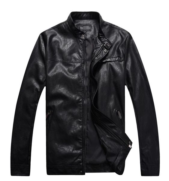 

whole leather jacket men039s 2016 popular winter commercial fashionable comfort keep warming pretty pattern gentleman 8413963, Black