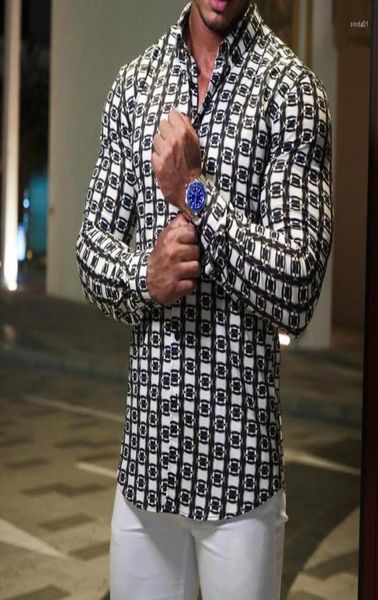 

men039s casual shirts men039s autumn sports floral shirt outdoor trend lapel longsleeved bottoming business6645072, White;black