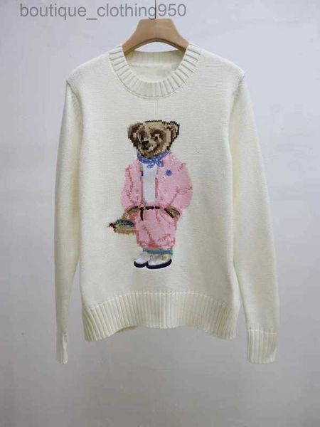 

autumn winter women sweaters bear pattern weaving solid color casual woman knitted sweater cartoon embroidered pattern cardigan, White;black
