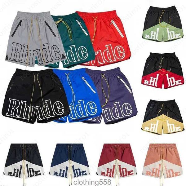 

rhude shorts graphic rhude mens basketball short designers latest limited pants luxurys summer beach palm letter mesh street fashion sweatpa, White;black