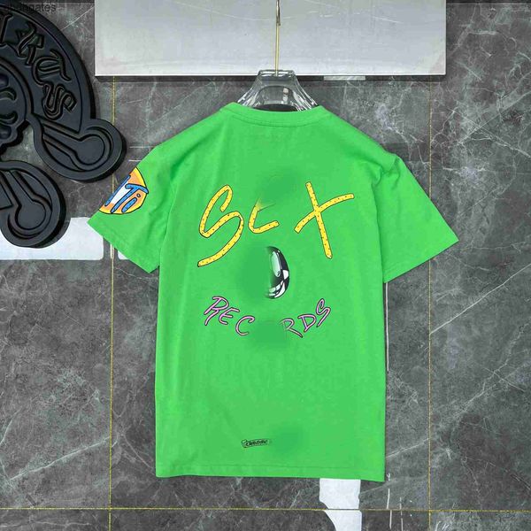 

ch t shirt mens graffiti fashion chromez summer designer shirts heartz short sleeve men's women's lovers' style loose casual, White;black