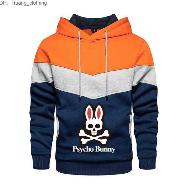 

psycho bunny hoodie hooded men womens fashion streetwear pullover sweatshirts loose lovers hoody tracksuits designer veste s-3xl qlna, Black