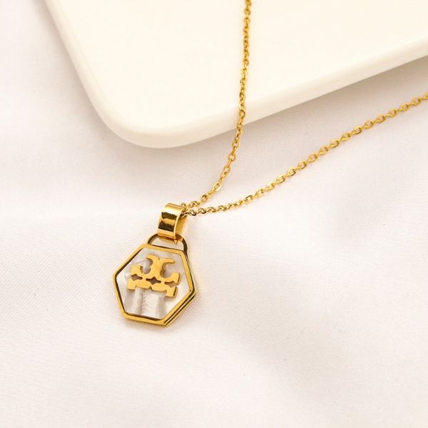 

womens designer tb necklace 18k gold charm love gift necklace 925 silver wedding travel jewelry romantic women's pendant necklace