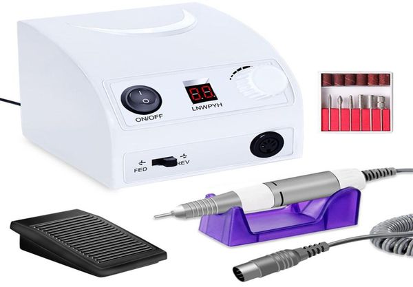 

35000rpm manicure machine nail drill machine for manicure pedicure nail art equipment electric file nail drill bit tool cx200812297124200, Silver