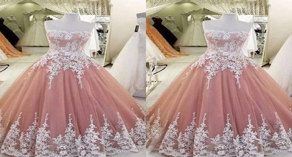 

blush pink ball gown quinceanera dresses sweetheart appliques lace tulle corset lace up real sweet 16 girls prom dresses5067005, Blue;red