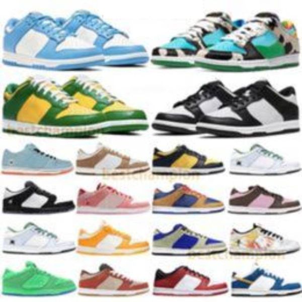 

casual shoes designer men women sneakers panda chicago syracuse grey fog university red varsity purple lobster glow womens sports trainers, Black