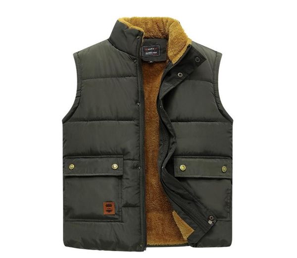 

men039s vests winter men vest fleece thick warm waistcoat outerwear casual thermal soft windbreaker sleeveless jackets clothing8073301, Black;white