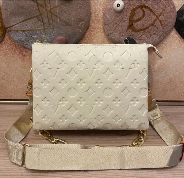 

m57790 coussin genuine leather crossbody bags luxury women's mens designer purses tote pochette coussin wallets square handbags embosse