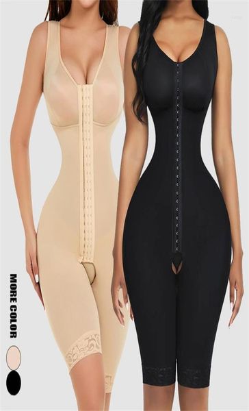 

women's shapers corset women ps size shapewear full waist trainer body shaper tummy control slimming bbl fajas colombians after post961, Black;white