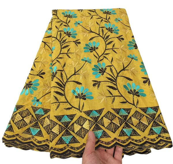 

yqoinfks 2023 swiss voile fabric african women cotton cloth lace wedding bride dress sewing craft ladies dinner dress textile female gown yq, Black;white