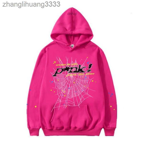

hoohies designer hoodie spider hoodies for men hoodies women 555555 men women hoodie foam print spider web pullover hoodie men fashion f3, Black
