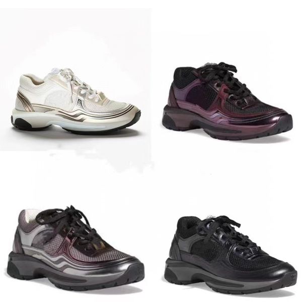 

2023 summer new thick soles increase daddy women's net surface breathable leather comfortable light sports casual board shoes, Black