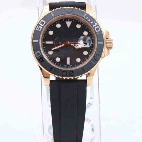 

watch r olex mens watches u1 mechanical automatic wristwatches factory high male quality rubber strap folding buckle sapphire analog dial