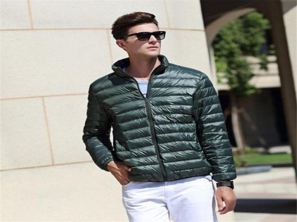 

male autumn men039s warm jacket light thin white eiderdown jacket men parka casual outer coat doudoune homme7753880, Black;brown