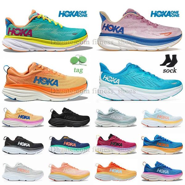 

hoka people movement clifton 8 designer shoes womens hokas clifton 9 grey pink bondi 8s ice blue black white carbon x 3 run shoe big size 46