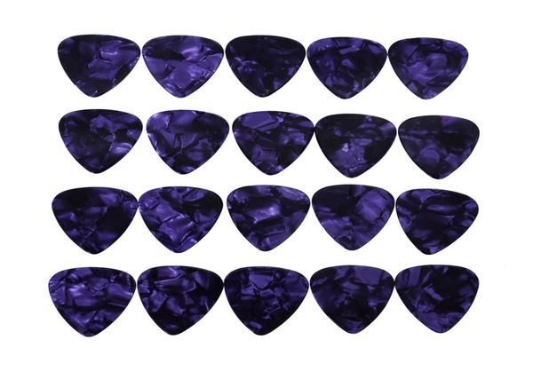 

lots of 100pcs medium 071mm guitar picks plectrums celluloid pearl purple2827723
