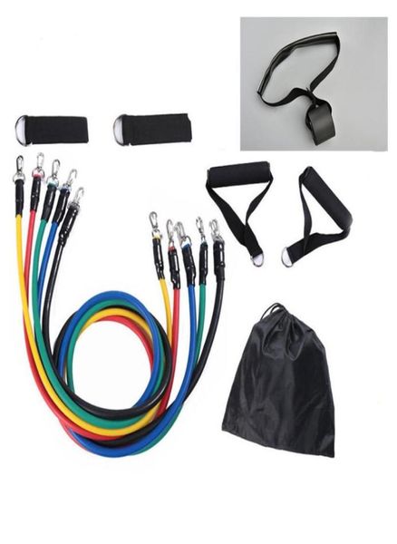 

11 pcs resistance bands set fitness stretch expander pull rope pilates elas3370431