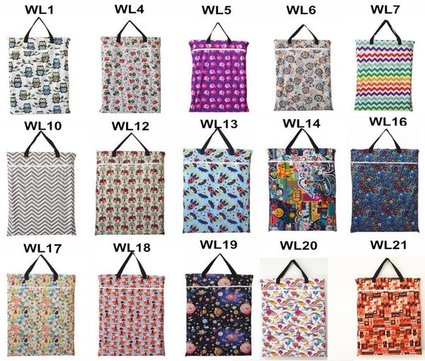 

sigzagor large hanging wetdry pail bag for cloth diaperinsertsnappylaundry with two zippered waterproof reusable19 choice9062154