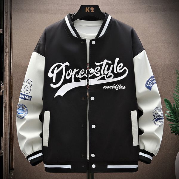 

mens jackets y2k street hiphop coats womens spring trend allmatch baseball uniform men bomber 230810, Black;brown