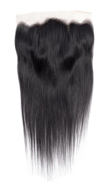 

brazilian virgin human hair weave straight 13x4 lace frontal closures ear to ear unprocessed silky straight hair extensions fr6991602, Black;brown