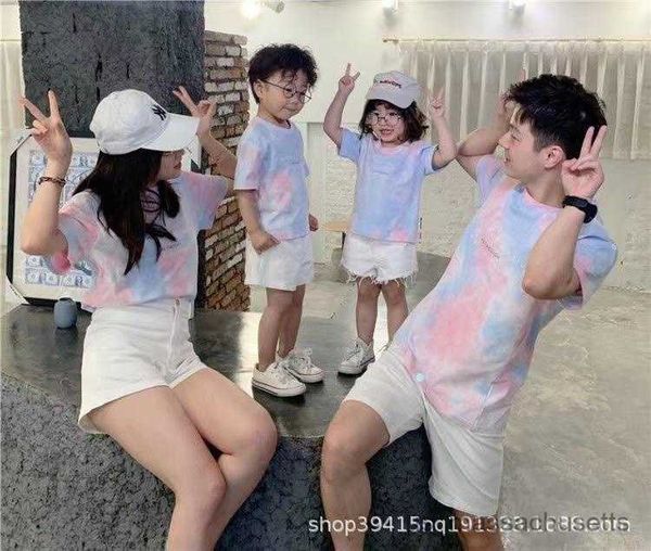 

family matching outfits mom dad me family matching outfits father daughter son clothes look tshirt dad and me dad baby kids clothes father b, Blue