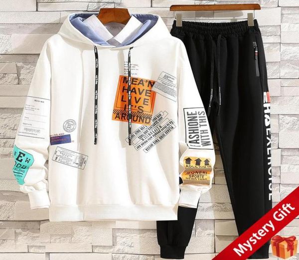 

men039s tracksuits 2022 autumn gym clothing sweatshirt suit winter sets hoodiepants two pieces casual jogging tracksuit male s8022234, Gray