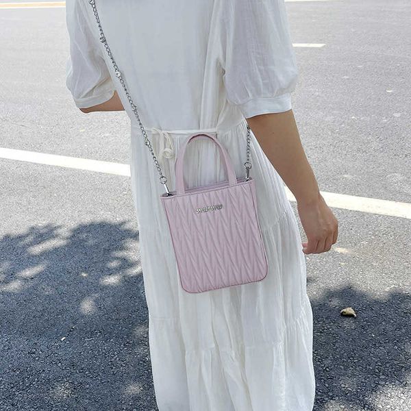 

and designer muimui bags for ladies simple portable chain small bag for women 2023 new pleated small square bag fashion versatile crossbody