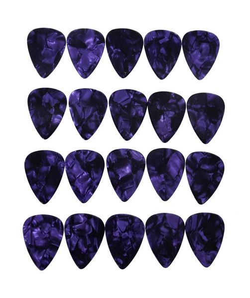 

lots of 100pcs medium 071mm guitar picks plectrums celluloid pearl purple3728008