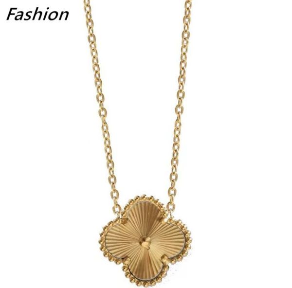 

luxury gold clover pendant necklace bracelet stud earrings for women7853315, Silver