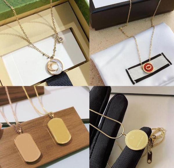 

20style charm selected square brand pendant necklaces fashion designer jewelry style campus couple romantic mature women perfect g7574961, Silver