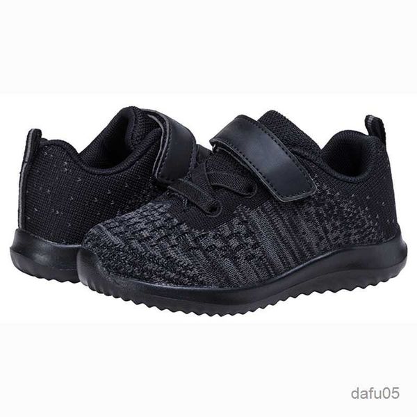 

sneakers toddler kids sneakers for girls boys cute casual knitted running riptape shoes r230810, Black;red