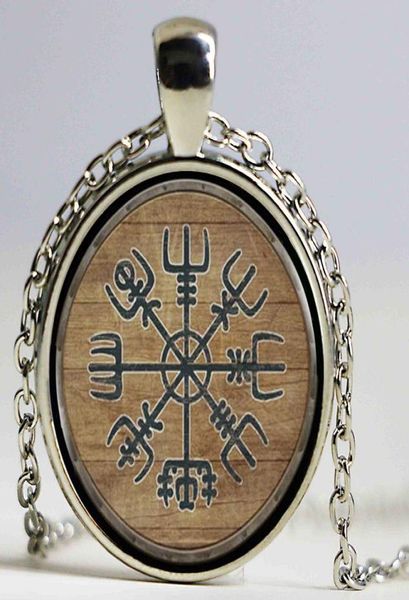 

viking shield glass po cabochon necklace silver vintage horse art pendant glass dome jewelry6485813