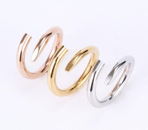 

designer titanium steel single nail ring european and american fashion men039s diamond band rings luxury ladies je2293738, Silver