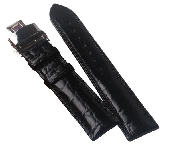 

watchband crododile leather watchband waterproof cowhide leather bottom watch strap 18mm 19mm 20mm 21mm 22mm black wi3129655, Black;brown