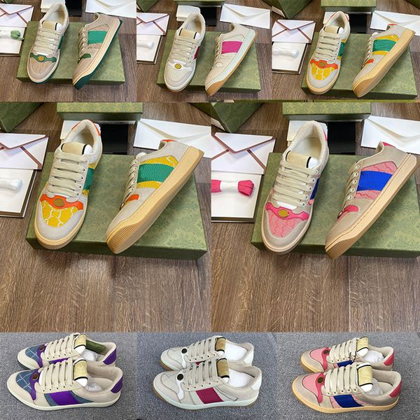 

high-quality a small dirty shoes designer casual shoe screener sneakers board men women sneaker classic blue pink crystal stripe low real le, Black