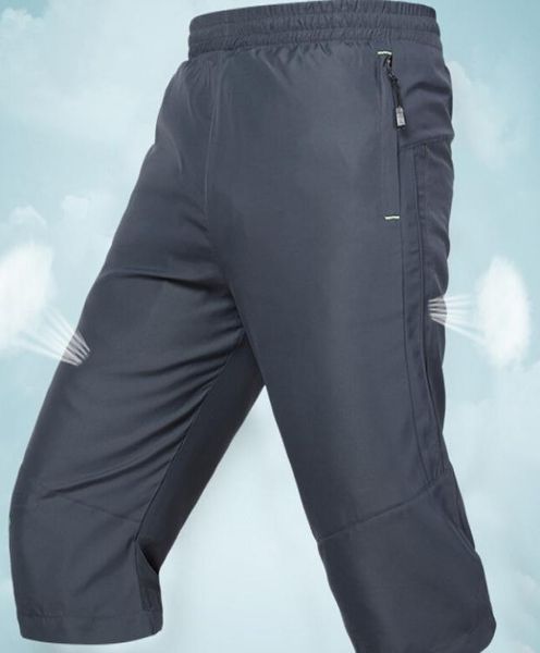 

men039s casual pants mens shorts sports outdoor breathable stretch men039s quick dry pants running fitness pants8531908, Black;blue