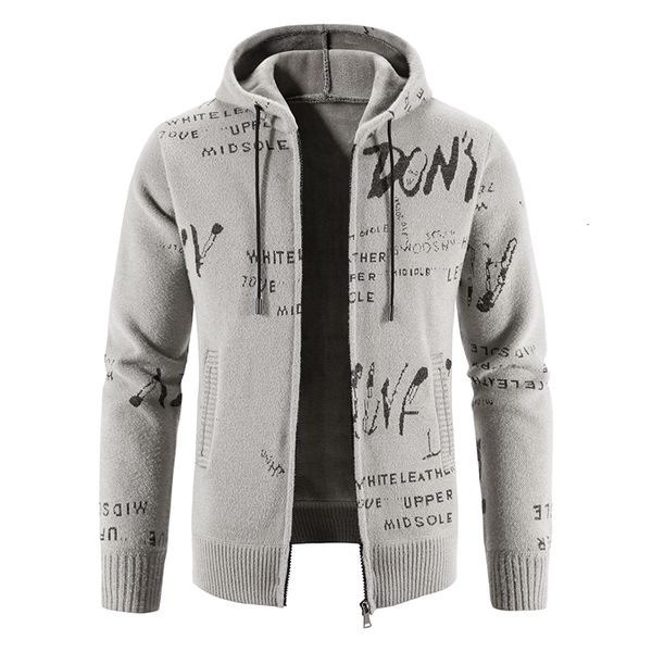 

men's sweaters men hooded winter cardigan sweatercoats jackets thicker warm casual cardigans hoodies slim fit 3xl 230810, White;black