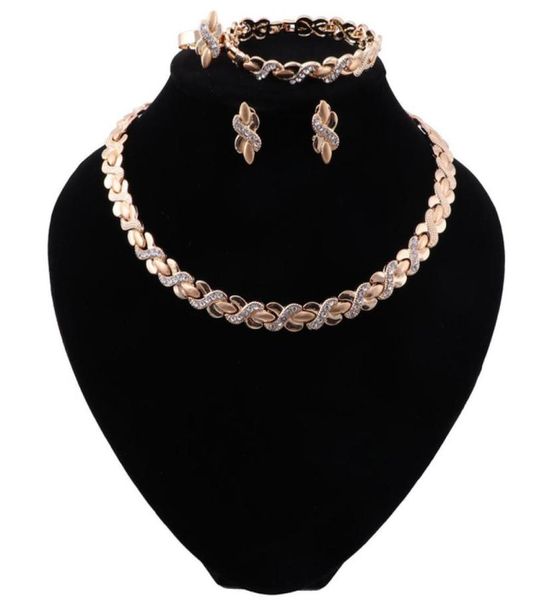 

fashion african women costume jewelry set nigerian wedding designer necklace set dubai gold color bridal jewelry set5018088, Slivery;golden