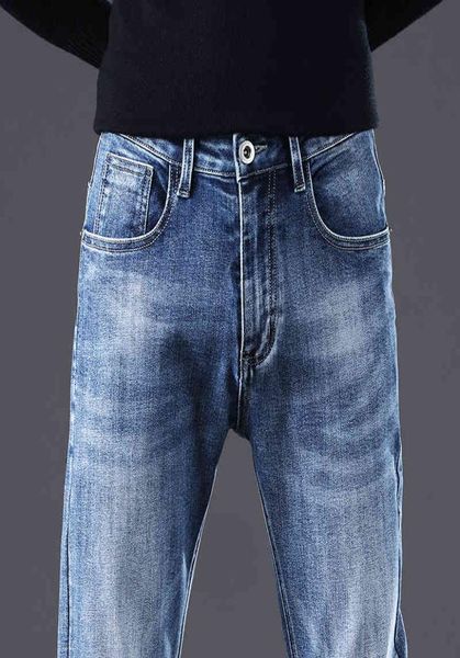 

men039s black blue jeans fashion slim washed motorcycle splicing youth korean fashion jean men039 trousers 102008980687